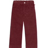 Girl Corduroy Pants - Burgundy