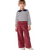 Girl Corduroy Pants - Burgundy