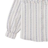 Girl Esmeralda Blouse With Embroidered And Ruffled Detail - Off White
