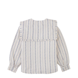 Girl Esmeralda Blouse With Embroidered And Ruffled Detail - Off White