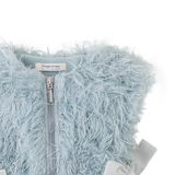 Girl Eudora Faux Fur Zip Vest - Blue
