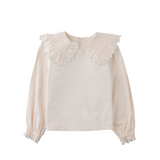Girl Idina Long Sleeves Blouse - Offwhite