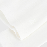 Girl LS Tee With Ruffle Collar - White