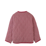 Girl Lavinia Boxy Quilted Coat - Red
