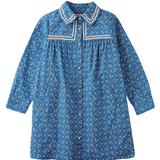 Girl Lei Long Sleeves Dress - Blue