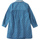 Girl Lei Long Sleeves Dress - Blue