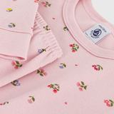 Girl Loungewear LS Floral Top And Pants - Dusty Pink