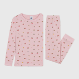Girl Loungewear LS Floral Top And Pants - Dusty Pink