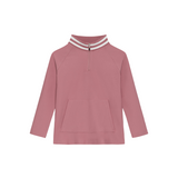 Girls Retro Half Zip - Dusty Pink