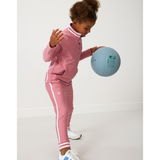 Girls Retro Warm-Up Jogger - Dusty Pink