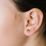 Heart Studs - Gold