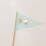 Heart Studs - Gold