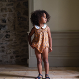 Iris Romper Saffron Floral