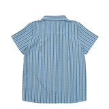 Jack Lee Shirt - Navy Ladder Stripe