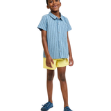 Jack Lee Shirt - Navy Ladder Stripe