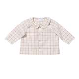 Jefferson Baby Shirt - Pomegranate Plaid