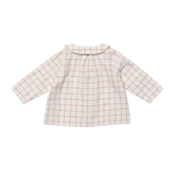 Jefferson Baby Shirt - Pomegranate Plaid