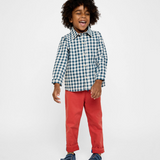 Jeffie Shirt - Blue Picnic Check