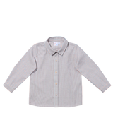 Jeffie Shirt - Indigo Linen Stripe