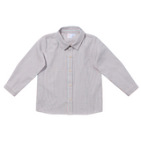 Jeffie Shirt - Indigo Linen Stripe