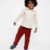 Jeffie Shirt - Pomegranate Plaid