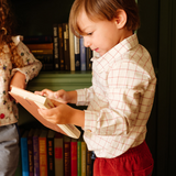 Jeffie Shirt - Pomegranate Plaid