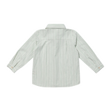 Jeffie Shirt - Sage Chevron Stripe