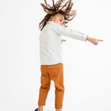 Jeffie Shirt - Sage Chevron Stripe