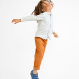 Jeffie Shirt - Sage Chevron Stripe