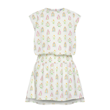 Josie Dress - White Floral Block Print