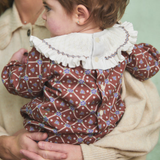 Juliana Smocked Baby Romper