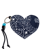 Key Ring - HEART - Navy / Chambray