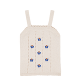 Knit Top With Floral Embroidery Girl