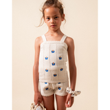 Knit Top With Floral Embroidery Girl