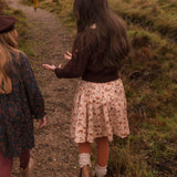 Twirly Skirt - Autumn Floral Print