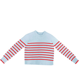 Light Blue Berry Stripe Sweater