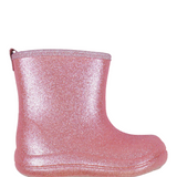 Lightweight Glitter Rain Boots - Glitter Rose