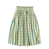 Long Skirt - Light Yellow Checkered