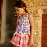 Lucie Blouse - Pomponette Blue
