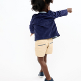 Lupo Baby Shirt - Navy Corduroy