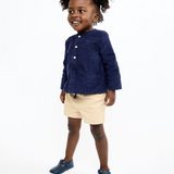 Lupo Baby Shirt - Navy Corduroy