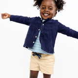 Lupo Baby Shirt - Navy Corduroy