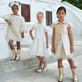 Mama Luma Cowboy Boots - Gold