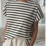 Manon Tee - Navy Stripe