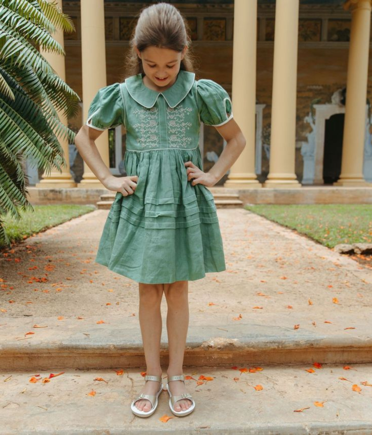 Maragold Dress - Peridot Green 5Y Maragold Dress - Peridot Green 5Y