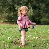 Mariana Rose Smocked Embroidered Blouse and Bloomer Set