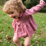 Mariana Rose Smocked Embroidered Blouse and Bloomer Set