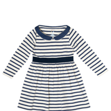 Marie Clare Dress - Navy Stripe