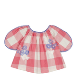 Marlette Baby Blouse - Check Rose