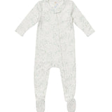 Marley Zip Pajama - Seafoam Star
